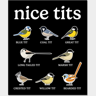 Nice Tits Bird Watching Funny Birdwatcher Posters and Art